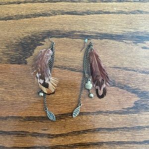 Feather earrings